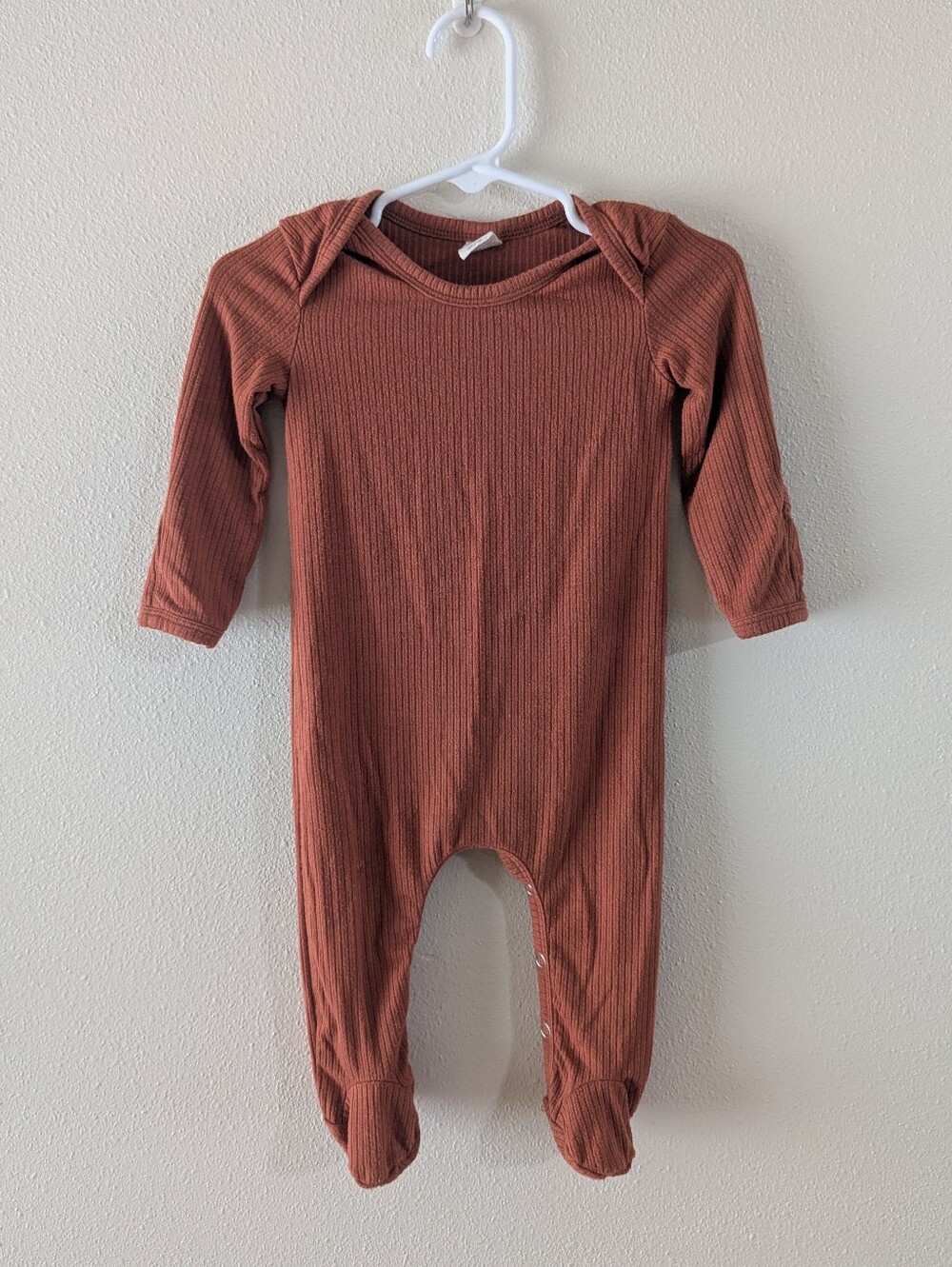 KQ Rust Ribbed Pajamas - Picture 1 of 4